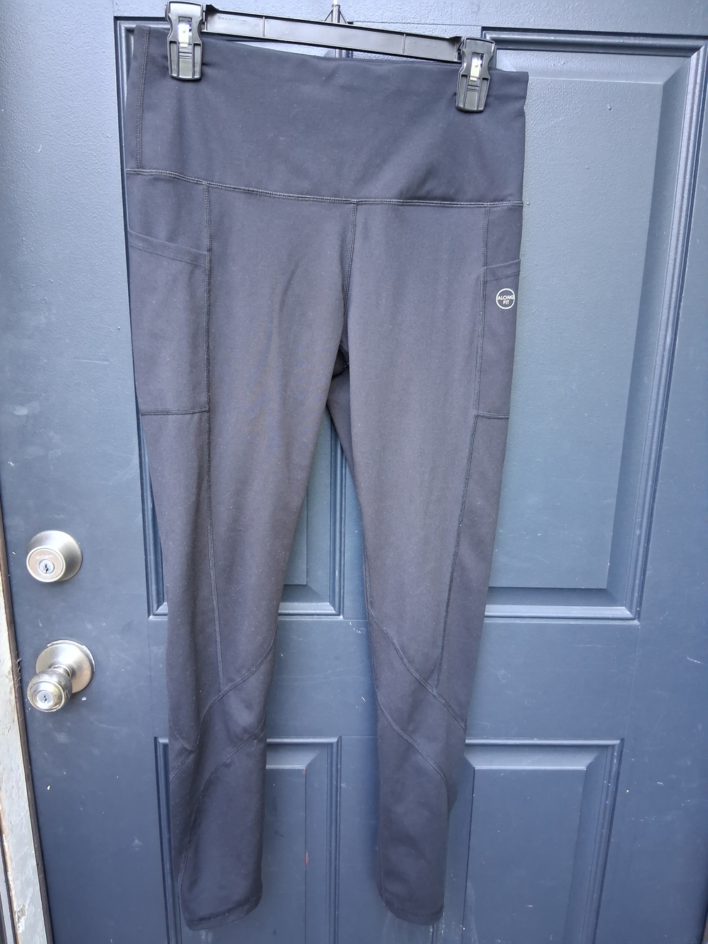 Black Women's High-Rise Skinny Active Leggings